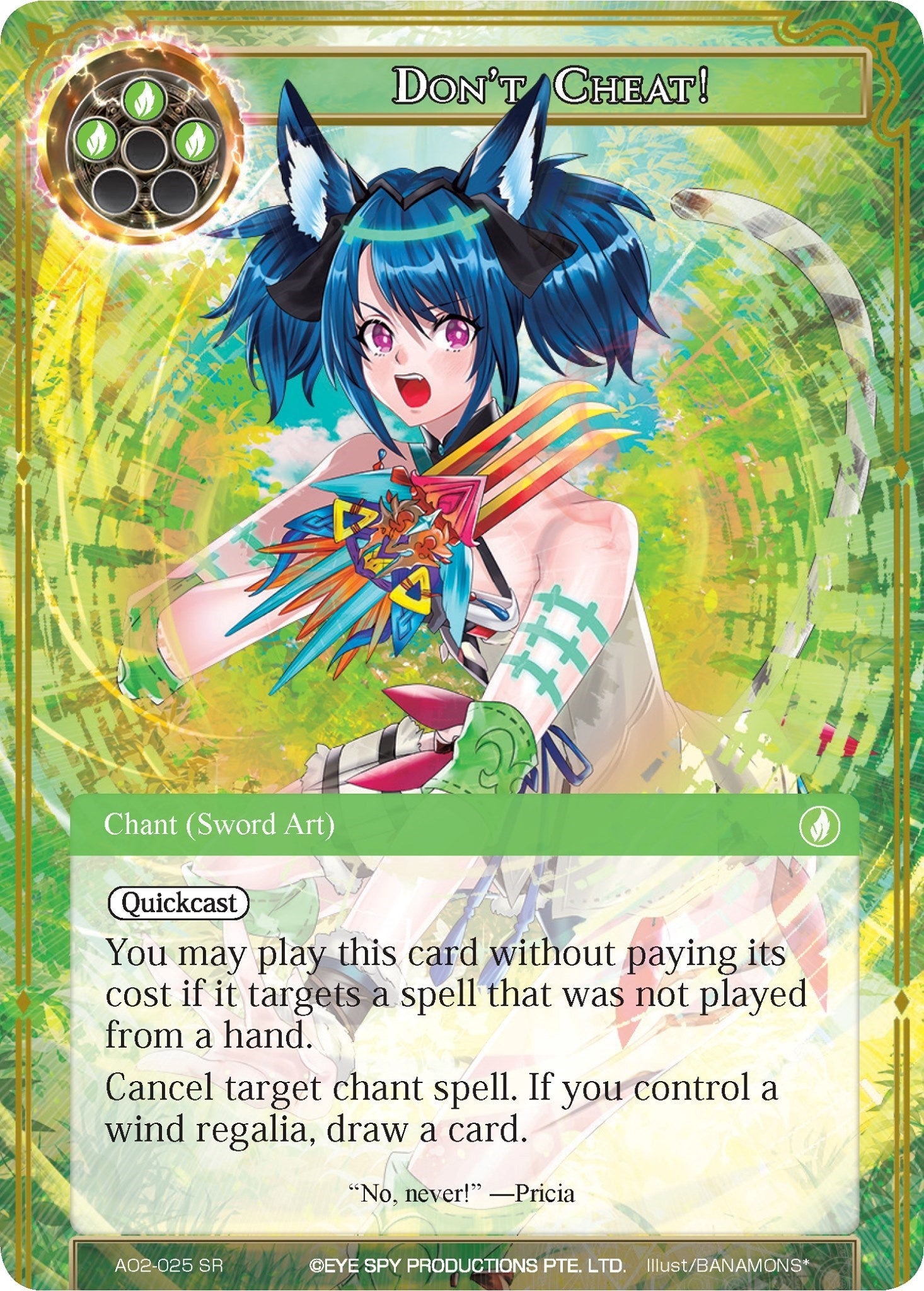 Image for Don't Cheat! (Alice Origin II) (AO2-025) - Force of Will