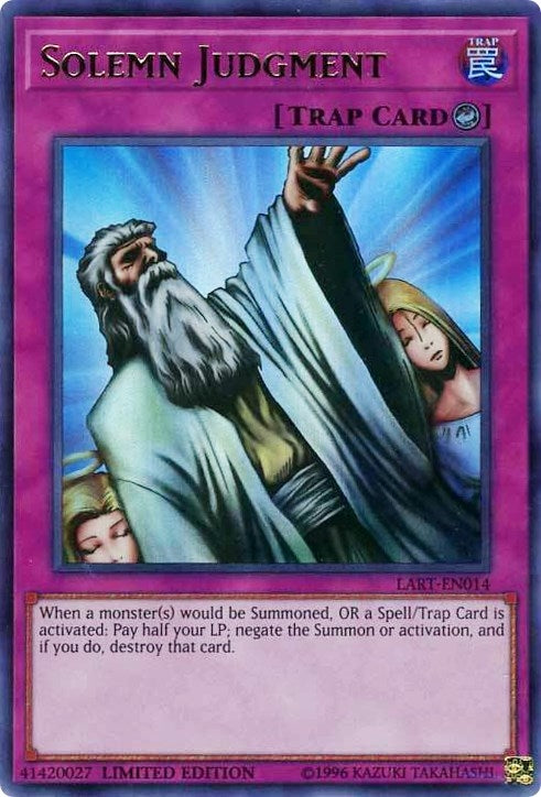 Image for Solemn Judgment (The Lost Art Promotion) (LART-EN014) - YuGiOh