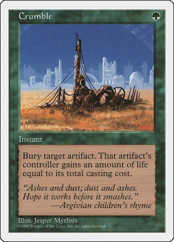 Image for Crumble (Fifth Edition) - Magic: The Gathering