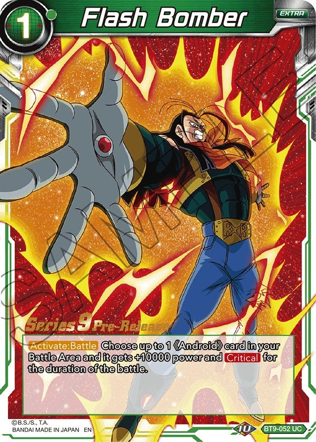 Image for Flash Bomber (Universal Onslaught Pre-Release Cards) (BT9-052) - Dragon Ball Super: Masters