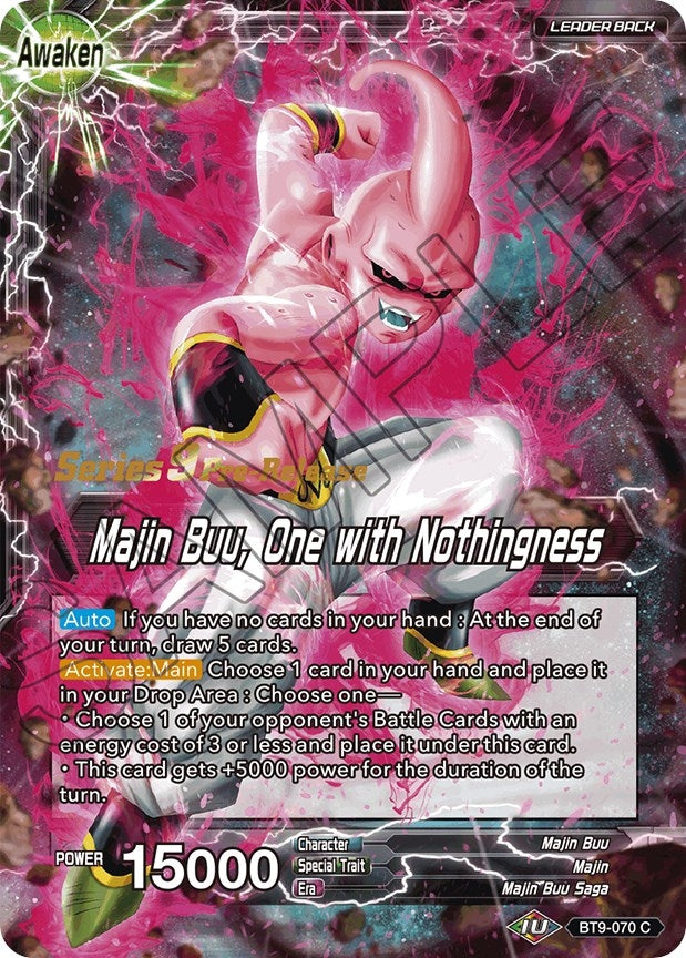 Image for Bibidi // Majin Buu, One with Nothingness (Universal Onslaught Pre-Release Cards) (BT9-070) - Dragon Ball Super: Masters