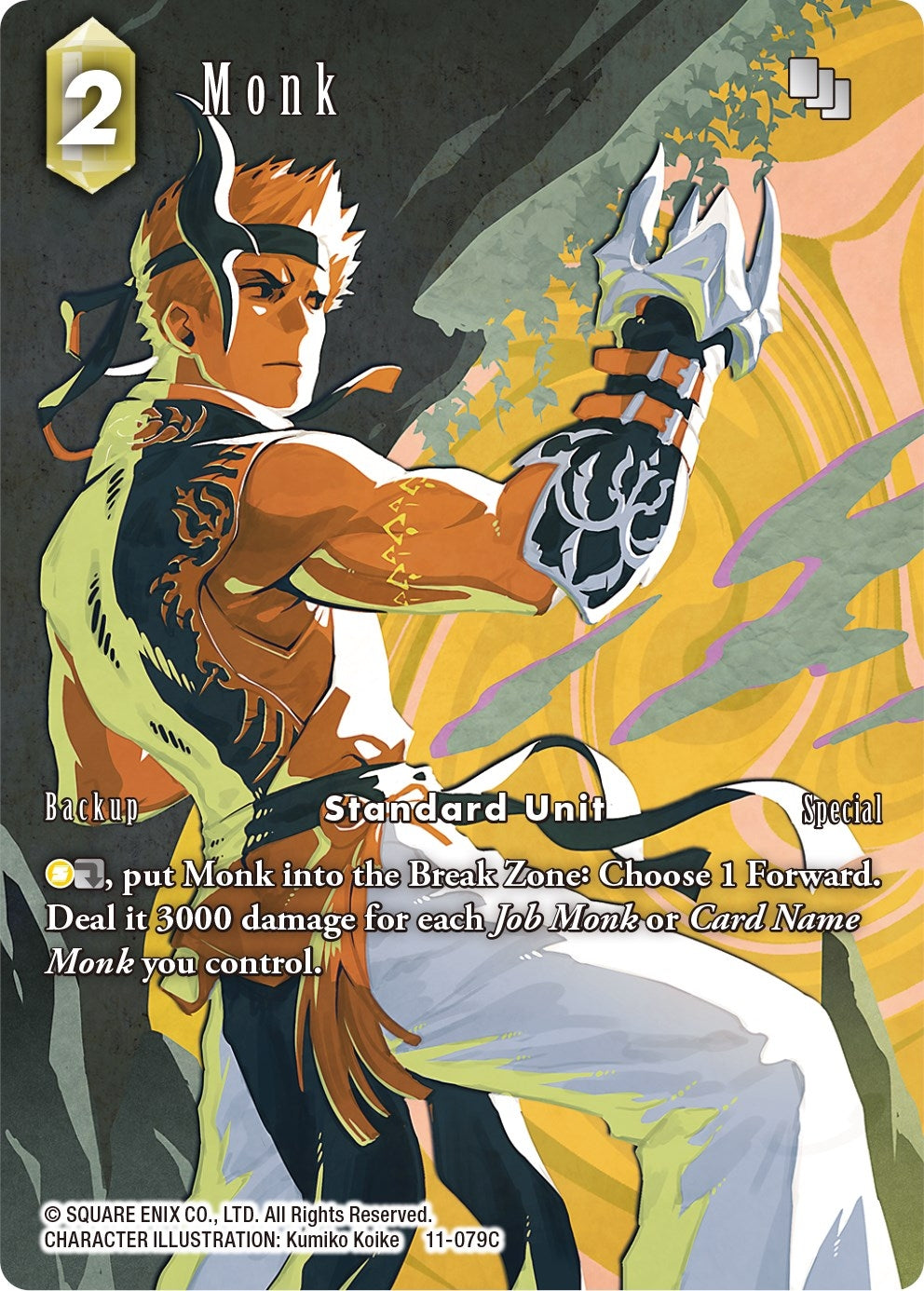 Image for Monk - 11-079C (Full Art) (Opus XI) (11-079C) - Final Fantasy TCG