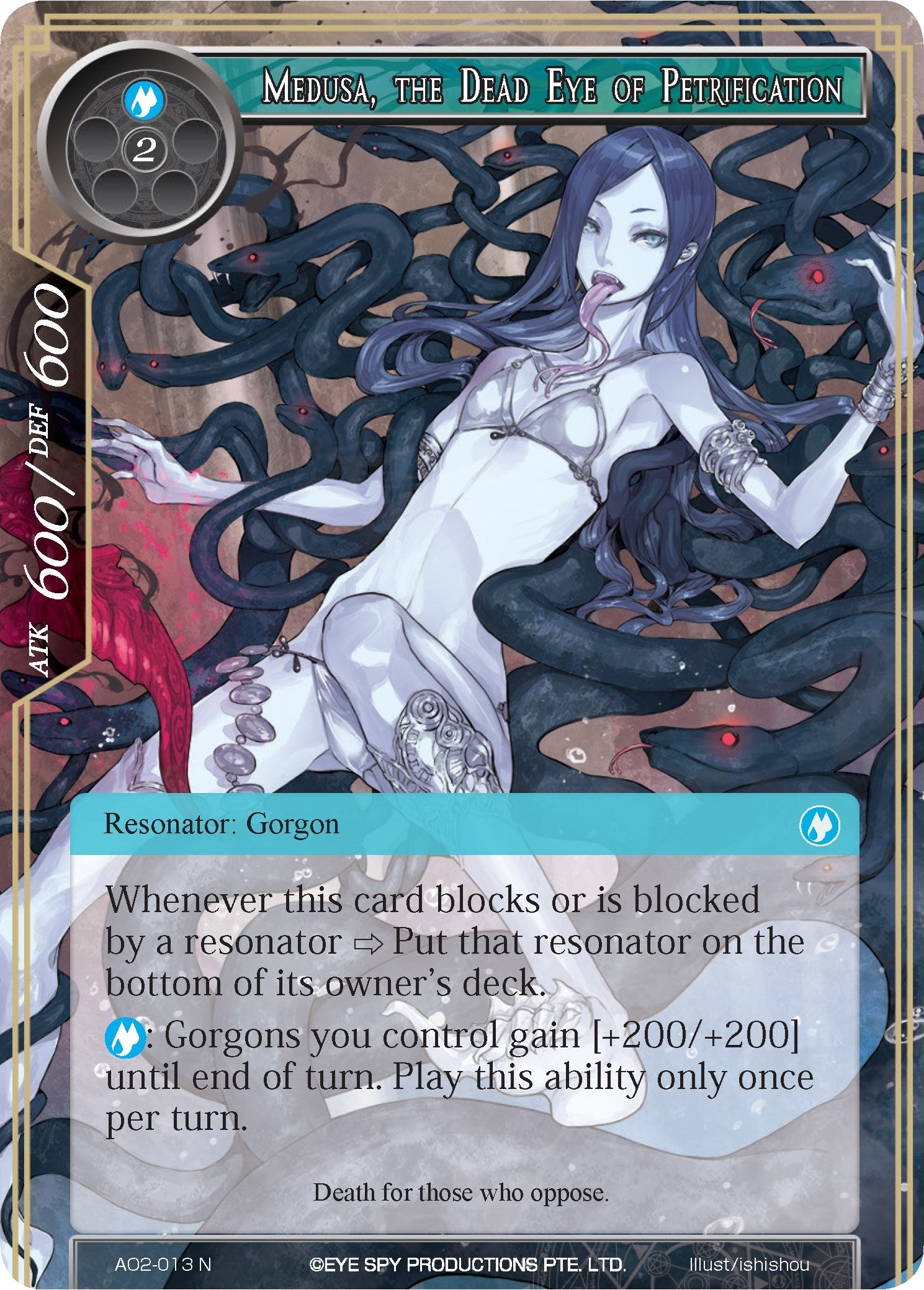 Image for Medusa, the Dead Eye of Petrification (Alice Origin II) (AO2-013) - Force of Will