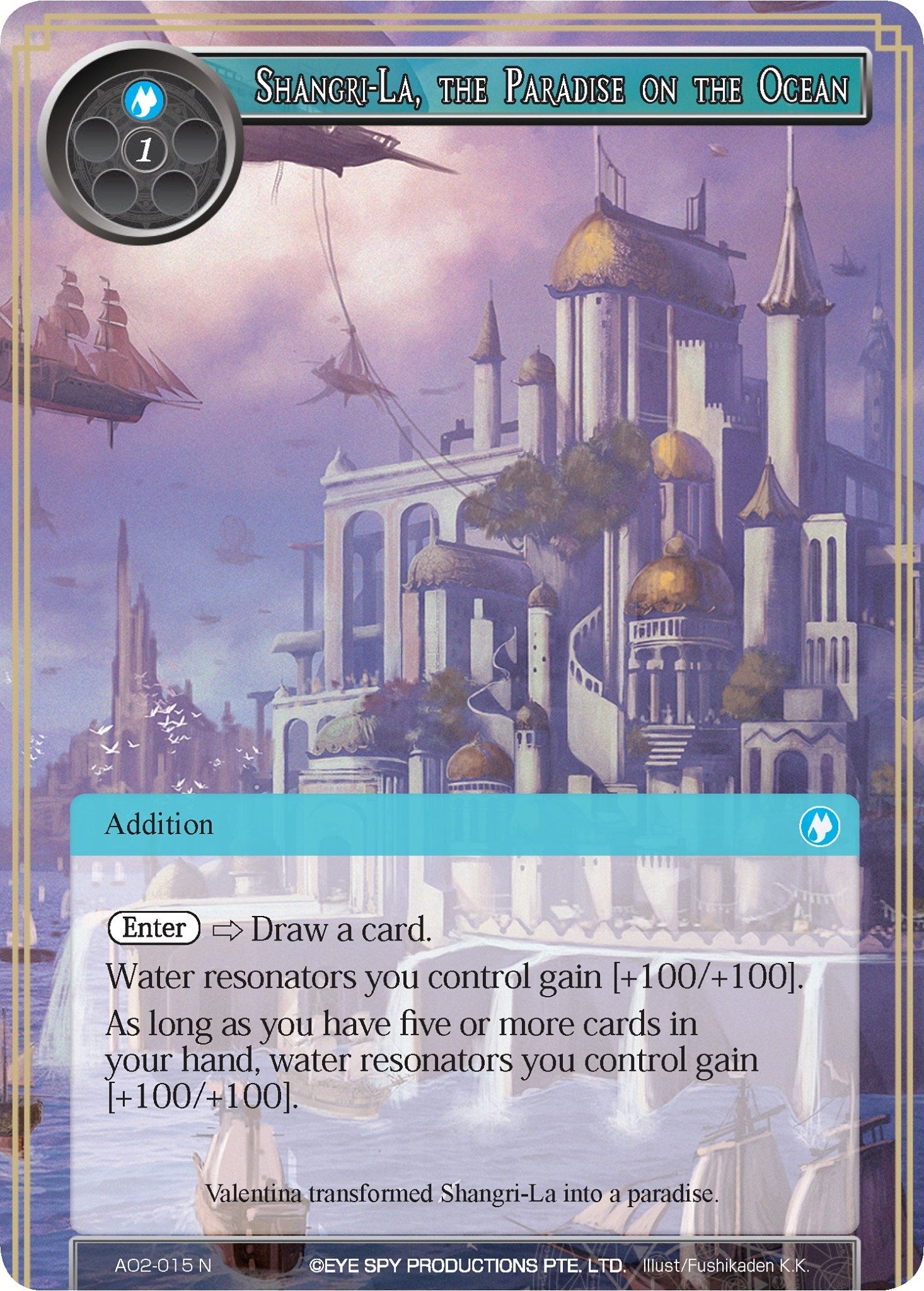 Image for Shangri-La, the Paradise on the Ocean (Alice Origin II) (AO2-015) - Force of Will
