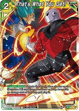 Image for That's What You Get! (Promotion Cards) (P-195) - Dragon Ball Super: Masters