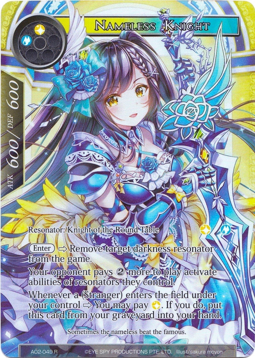 Image for Nameless Knight (Full Art) (Alice Origin II) (AO2-049) - Force of Will