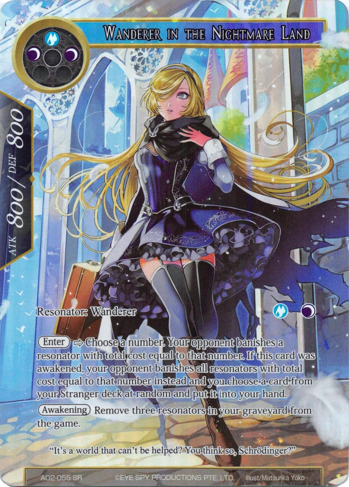 Image for Wanderer in the Nightmare Land (Full Art) (Alice Origin II) (AO2-055) - Force of Will