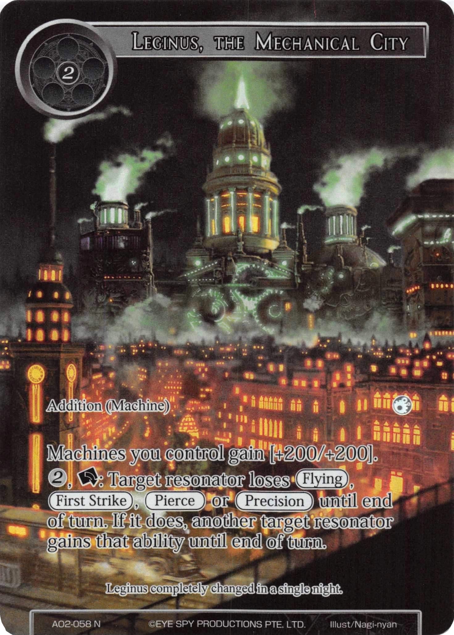 Image for Leginus, the Mechanical City (Full Art) (Alice Origin II) (AO2-058) - Force of Will