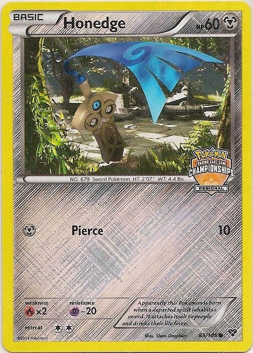 Image for Honedge - 83/146 (Regional Championships) (League & Championship Cards) (083/146) - Pokemon