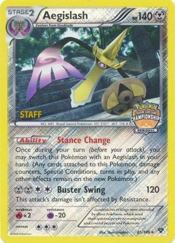 Image for Aegislash - 85/146 (Regional Championships) [Staff] (League & Championship Cards) (085/146) - Pokemon