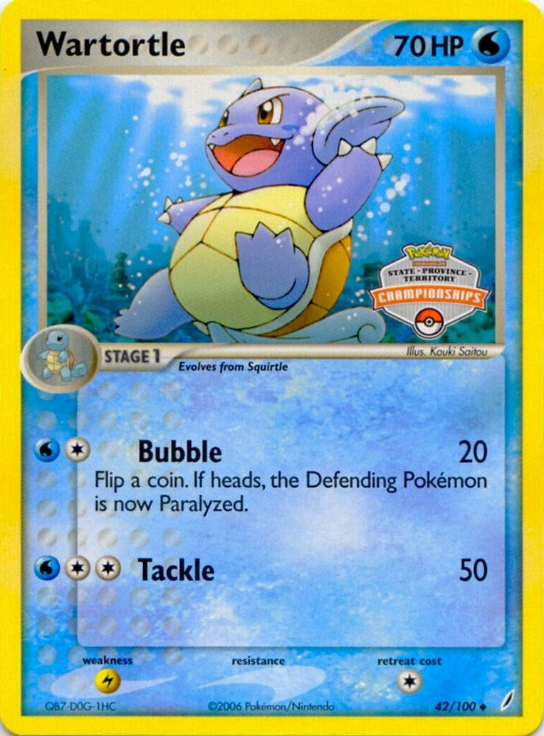 Image for Wartortle - 42/100 (State Championships) (League & Championship Cards) (042/100) - Pokemon