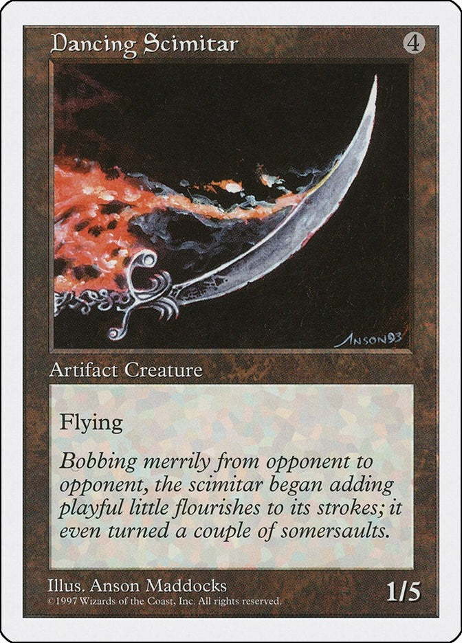 Image for Dancing Scimitar (Fifth Edition) - Magic: The Gathering
