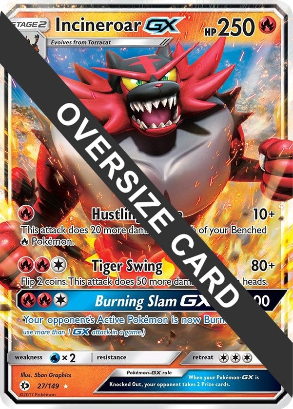 Image for Incineroar GX (Jumbo Cards) (027/149) - Pokemon