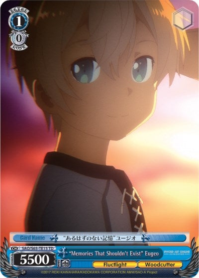 Image for "Memories That Shouldn't Exist" Eugeo (Sword Art Online -Alicization-) (SAO/S65-TE15 TD) - Weiss Schwarz