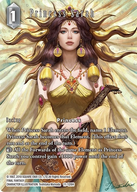 Image for Princess Sarah (Full Art) (Opus XI) (11-128H) - Final Fantasy TCG