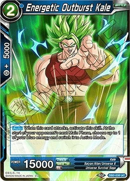 Image for Energetic Outburst Kale (Draft Box 05 - Divine Multiverse) (DB2-038) - Dragon Ball Super: Masters