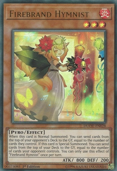Image for Firebrand Hymnist (Duel Overload) (DUOV-EN028) - YuGiOh