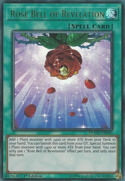 Image for Rose Bell of Revelation (Duel Overload) (DUOV-EN040) - YuGiOh