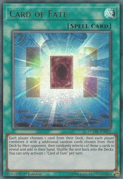 Image for Card of Fate (Duel Overload) (DUOV-EN052) - YuGiOh