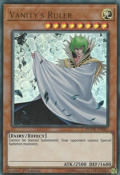 Image for Vanity's Ruler (Duel Overload) (DUOV-EN061) - YuGiOh