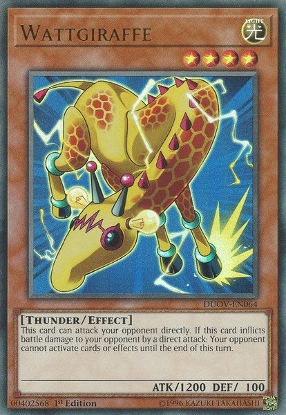 Image for Wattgiraffe (Duel Overload) (DUOV-EN064) - YuGiOh