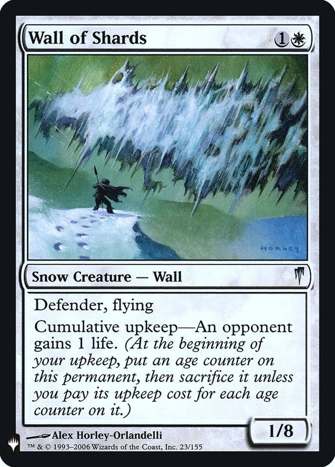 Image for Wall of Shards (The List Reprints) (23) - Magic: The Gathering