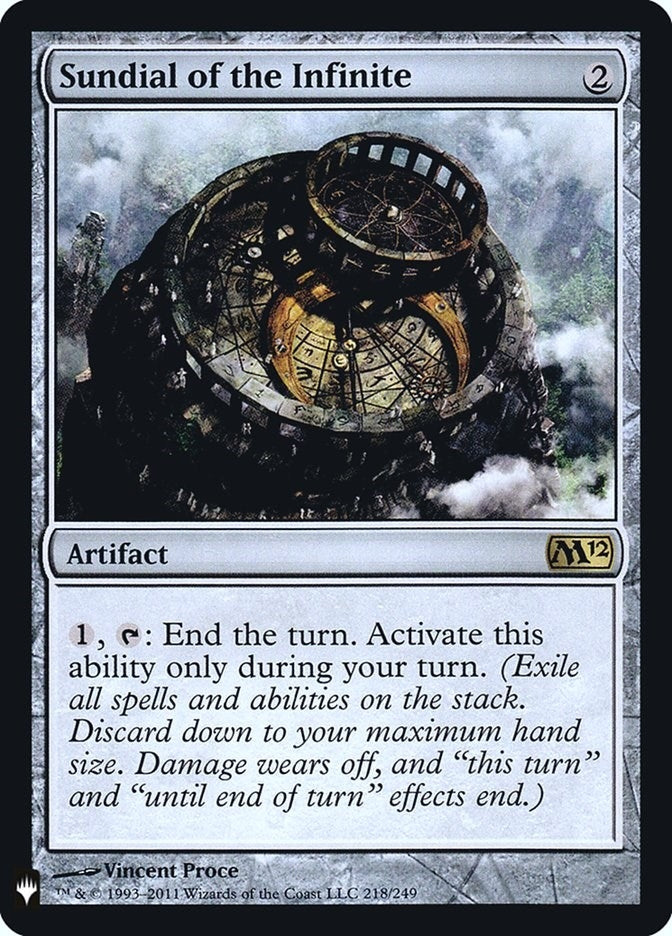 Image for Sundial of the Infinite (The List Reprints) (218) - Magic: The Gathering