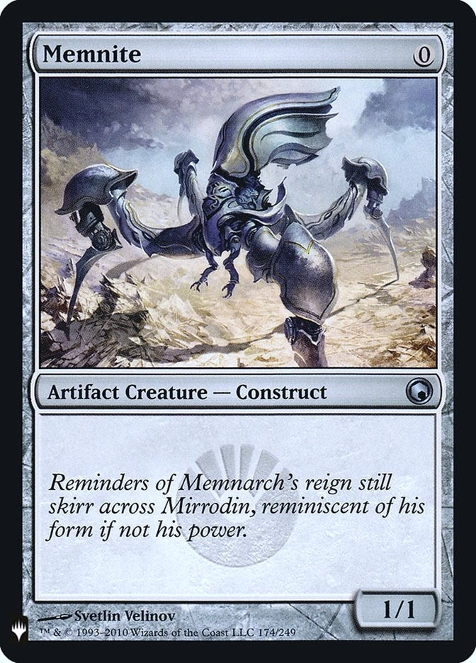 Image for Memnite (The List Reprints) (174) - Magic: The Gathering