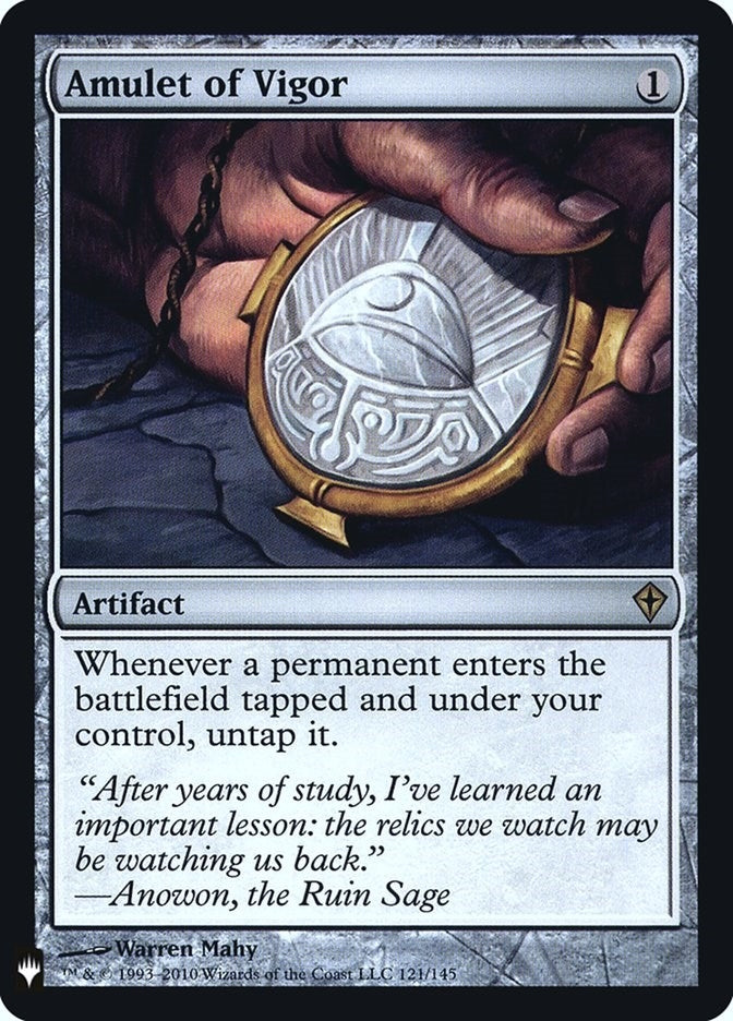 Image for Amulet of Vigor (The List Reprints) (121) - Magic: The Gathering