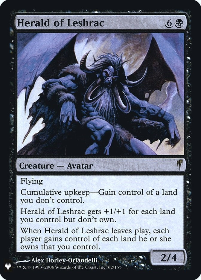 Image for Herald of Leshrac (The List Reprints) (62) - Magic: The Gathering