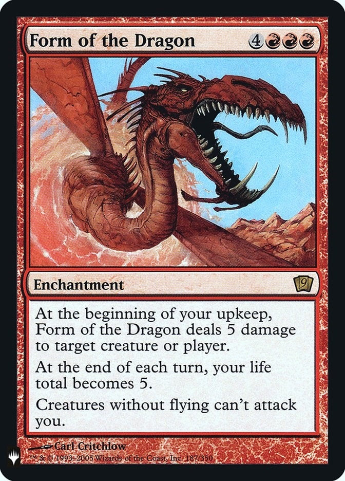 Image for Form of the Dragon (The List Reprints) (187) - Magic: The Gathering