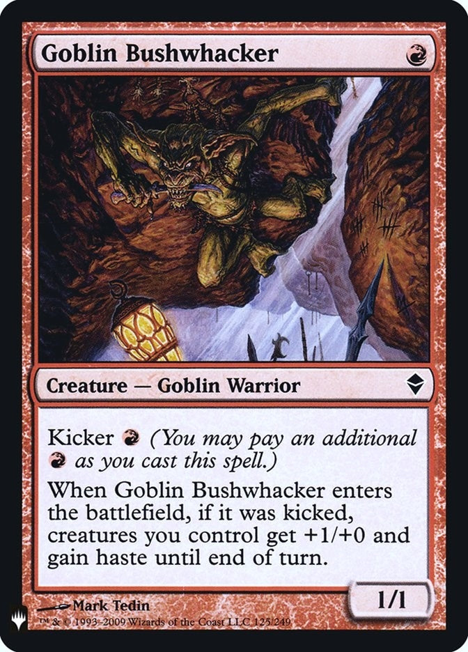 Image for Goblin Bushwhacker (The List Reprints) (125) - Magic: The Gathering