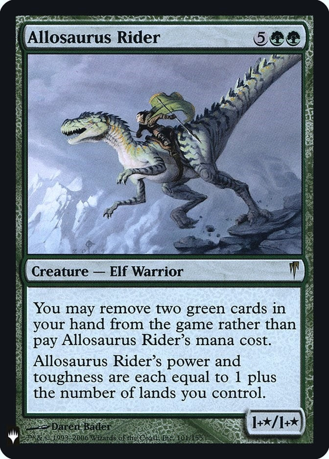 Image for Allosaurus Rider (The List Reprints) (101) - Magic: The Gathering