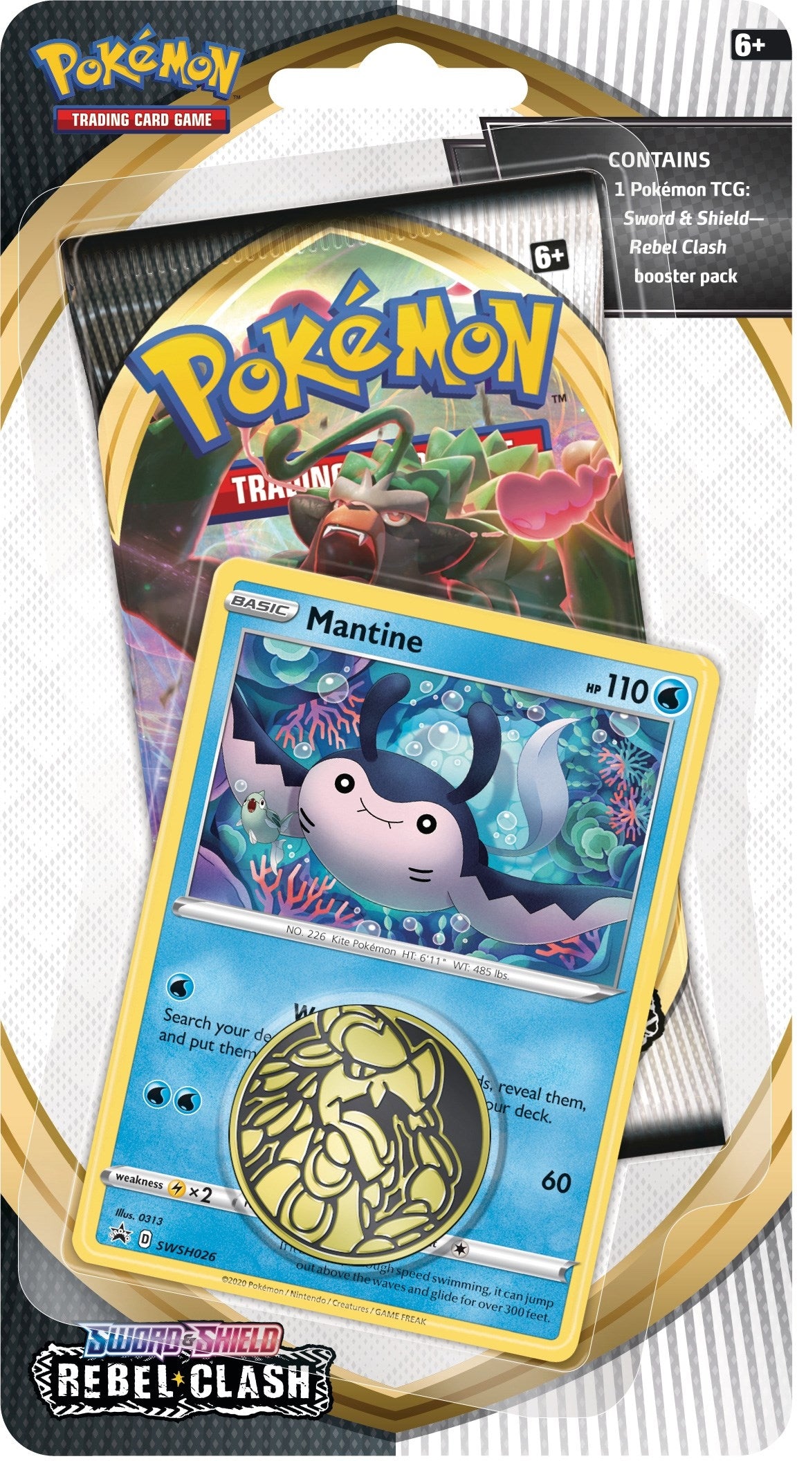 Image for Rebel Clash Single Pack Blister [Mantine] - Pokemon