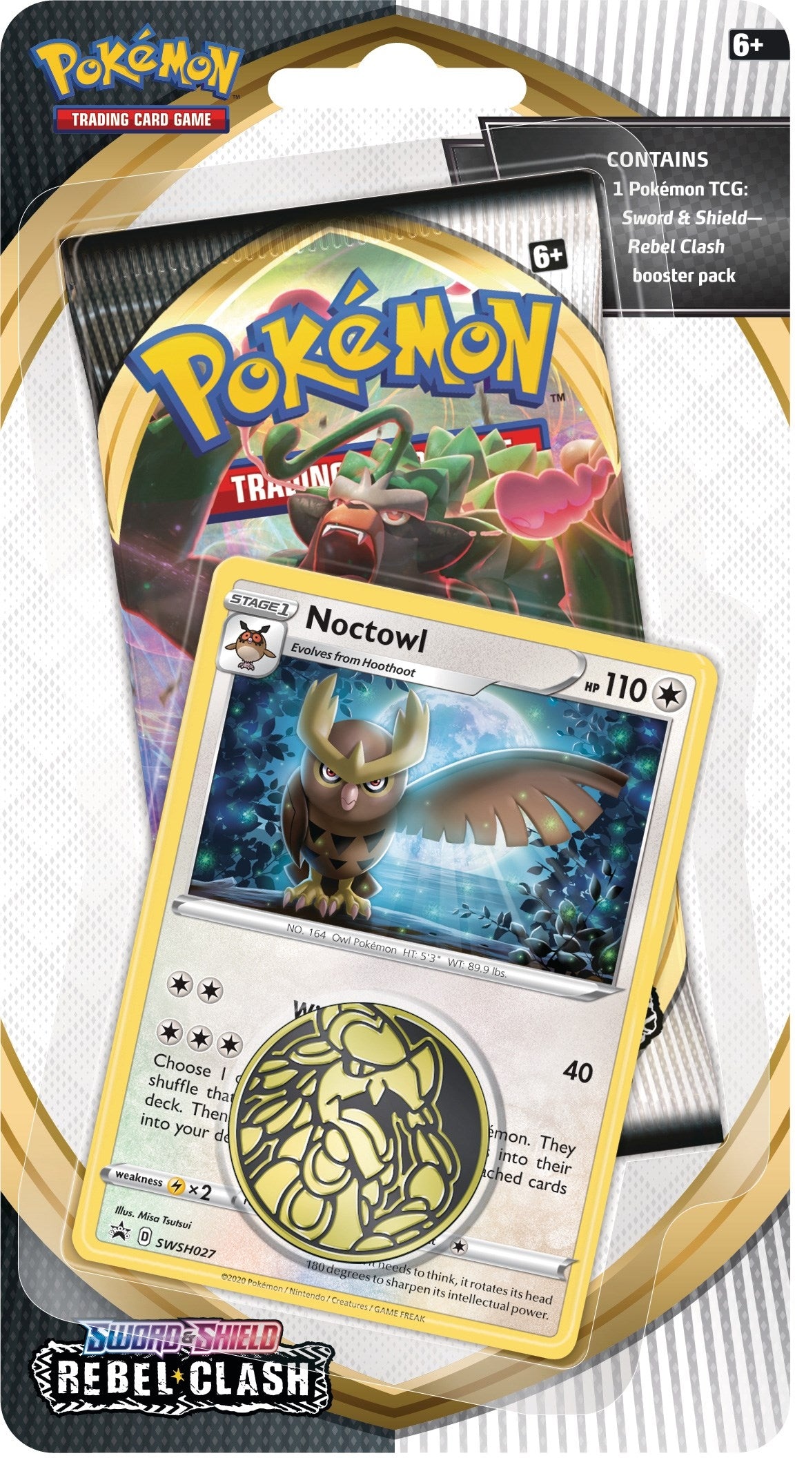 Image for Rebel Clash Single Pack Blister [Noctowl] - Pokemon