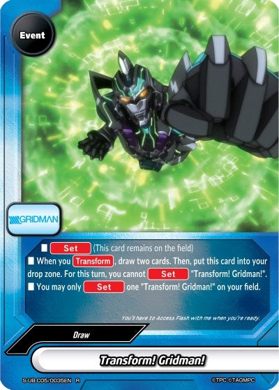 Image for Transform! Gridman! (SSSS.GRIDMAN) (S-UB-C05/0035EN) - Future Card BuddyFight