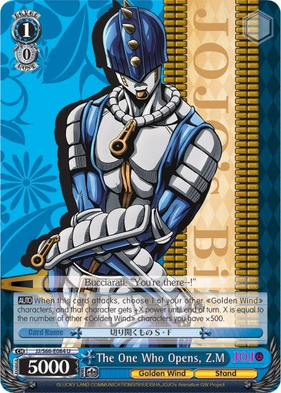 Image for The One Who Opens, Z.M (JoJo's Bizarre Adventure: Golden Wind) (JJ/S66-E084 U) - Weiss Schwarz