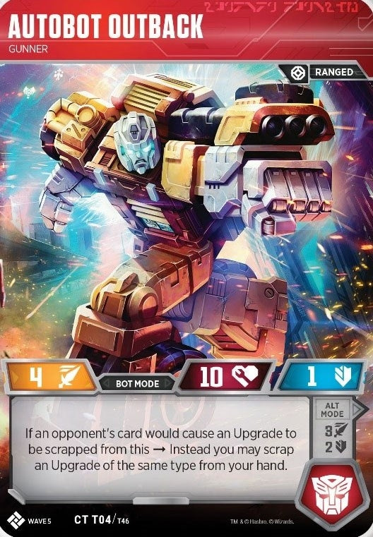 Image for Autobot Outback - Gunner (Titan Masters Attack) (T04) - Transformers TCG