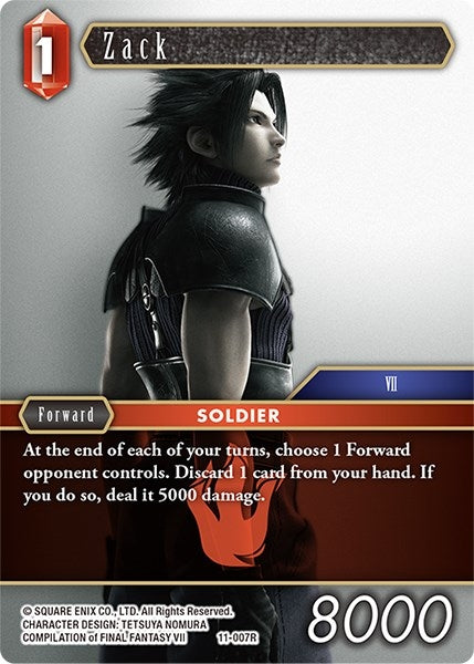 Image for Zack (Opus XI) (11-007R) - Final Fantasy TCG