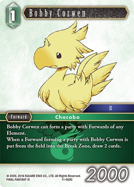 Image for Bobby Corwen (Opus XI) (11-059C) - Final Fantasy TCG