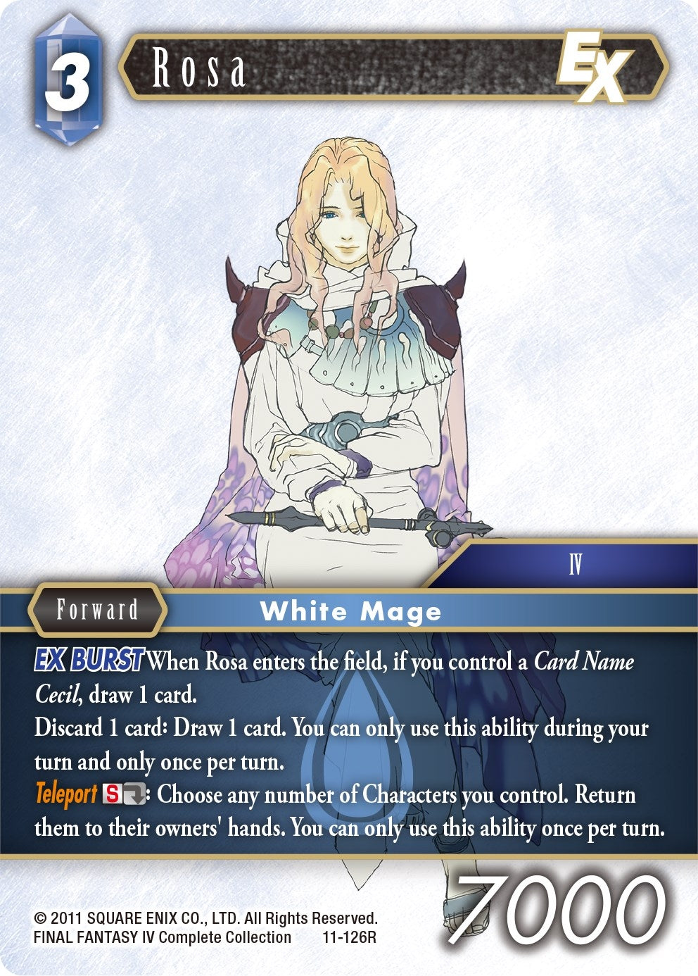 Image for Rosa EX (Opus XI) (11-126R) - Final Fantasy TCG