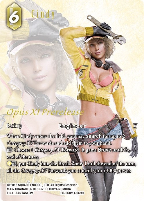 Image for Cindy (Prerelease Promo) (FF: Promo Cards) (PR-068/11-069H) - Final Fantasy TCG