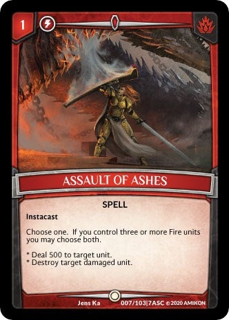 Image for Assault of Ashes (Ascension) (ASC-007) - Argent Saga TCG