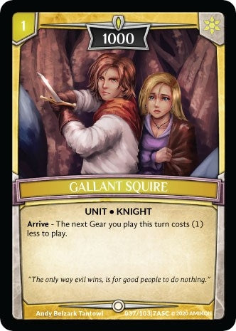 Image for Gallant Squire (Ascension) (ASC-037) - Argent Saga TCG