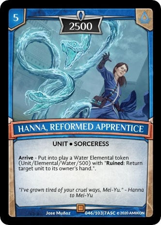 Image for Hanna, Reformed Apprentice (Ascension) (ASC-046) - Argent Saga TCG