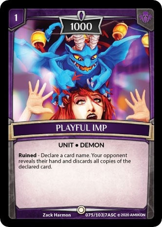 Image for Playful Imp (Ascension) (ASC-075) - Argent Saga TCG