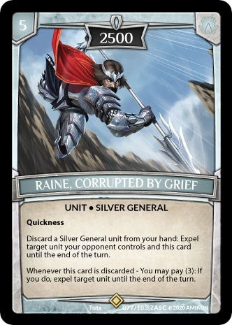 Image for Raine, Corrupted by Grief (Ascension) (ASC-077) - Argent Saga TCG