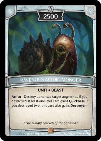 Image for Ravenous Acidic Monger (Ascension) (ASC-079) - Argent Saga TCG