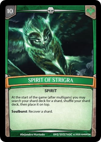 Image for Spirit of Strigra (Ascension) (ASC-092) - Argent Saga TCG