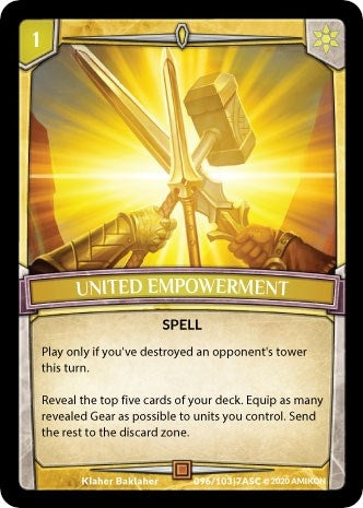 Image for United Empowerment (Ascension) (ASC-096) - Argent Saga TCG